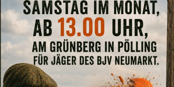 jeder 1. Samstag Jägerschießen Trapstand ab 13.00 Uhr