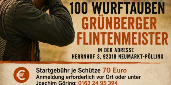 Grünberger Flintenmeisterschaft am 12.09.2026 um 8.30 Uhr