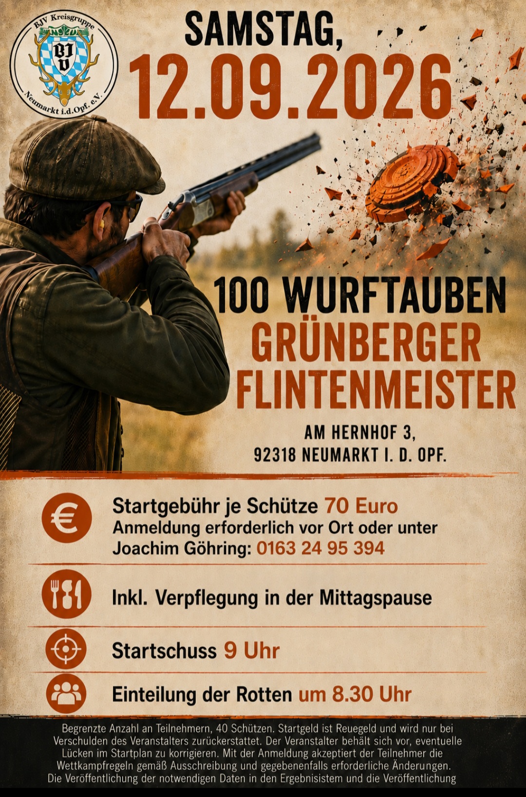 Grünberger Flintenmeisterschaft am 12.09.2026 um 8.30 Uhr